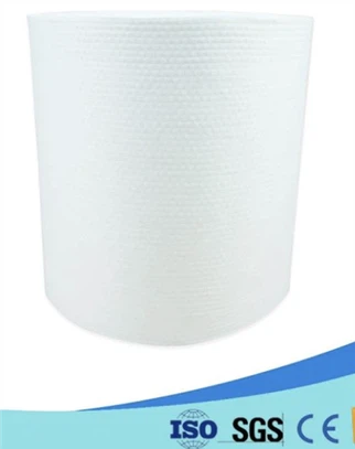 Pehme ja ülivalge termosidemega hüdrofiilne lausriidest kangarulli hügieenisidemete tooraine